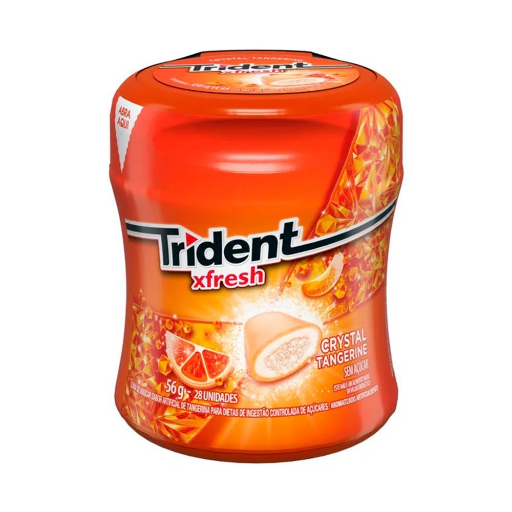 Trident Xfresh Crystal Tangerine 56 G