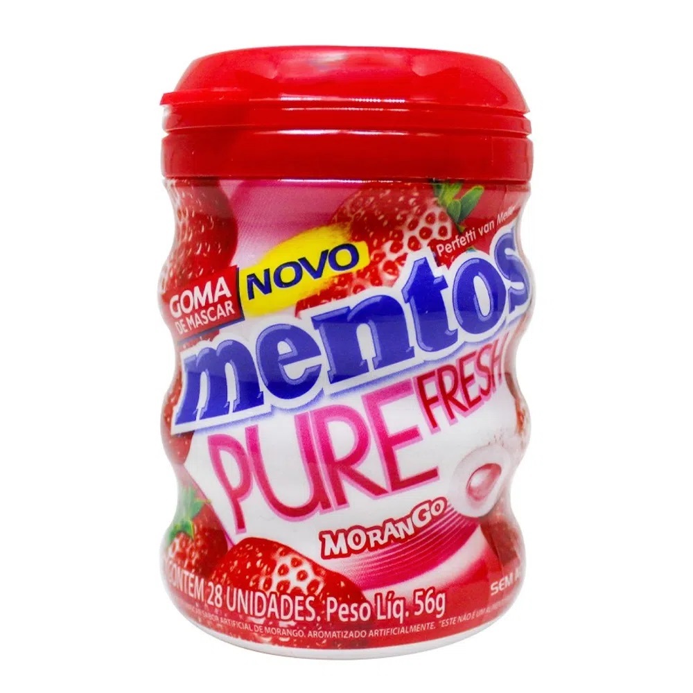 Mentos Pure Fresh Morango 56 G 