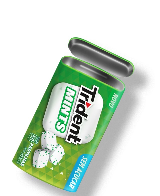 Trident Mints Menta Sem Açúcar 22,5 G 