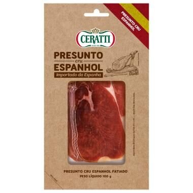 Presunto Cru Espanhol Ceratti 100 g